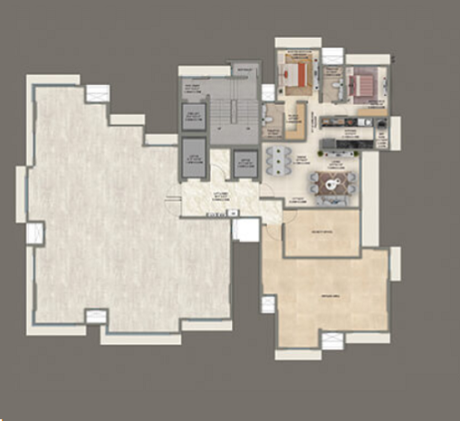 Kolte Patil K52 Khar 2BHK Floor Plan