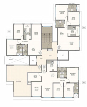 Kolte Patil Santacruz East 2BHK floor Plan