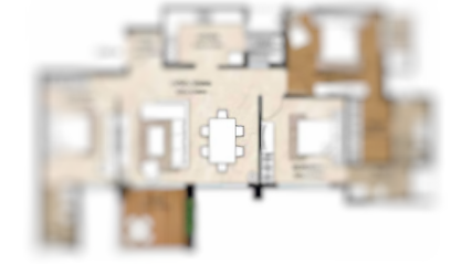 Kolte Patil Versova Andheri West 3BHK floor Plan